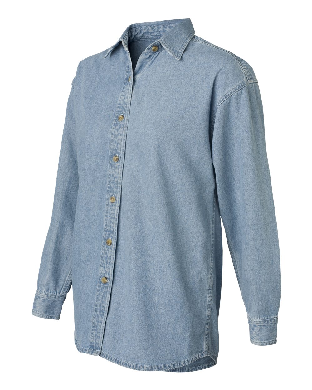 5211 Sierra Pacific Womens Long Sleeve Denim Shirt 5211 Sierra Pacific Womens Long Sleeve Denim Shirt - Siide Image