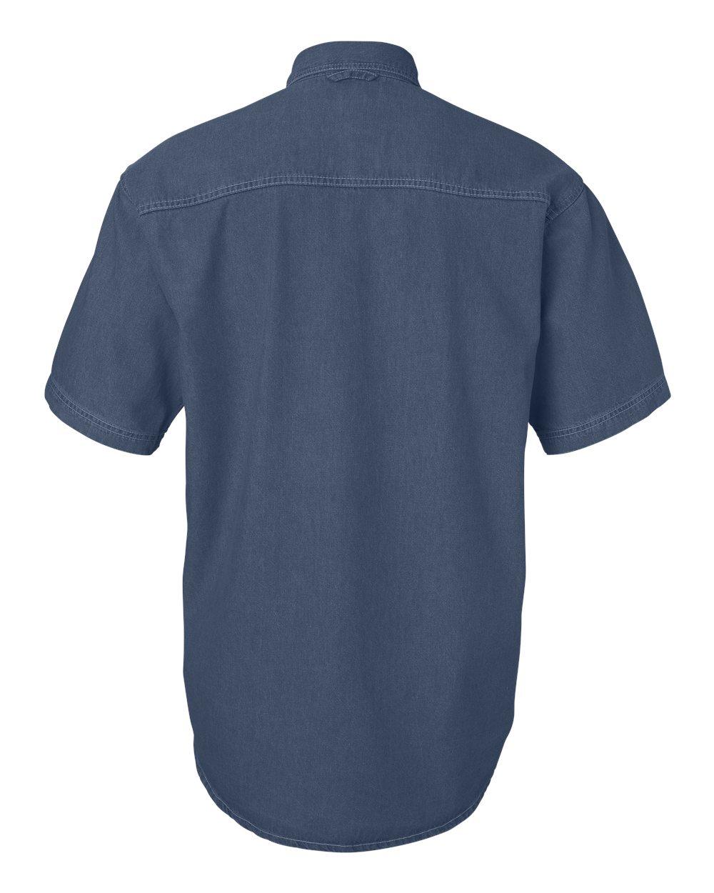 6211 Sierra Pacific Short Sleeve Denim Tall Sizes - Back Image