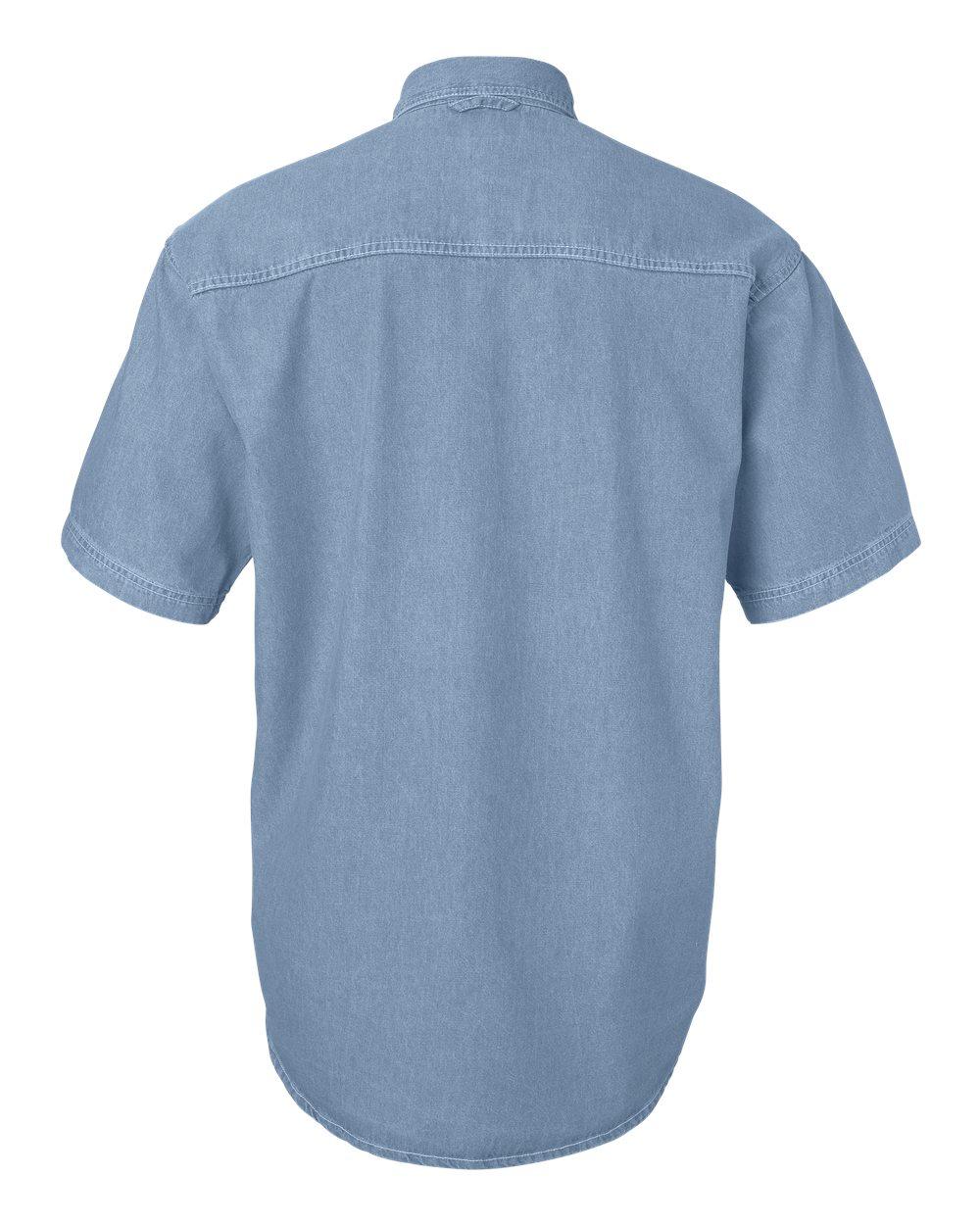 6211 Sierra Pacific Short Sleeve Denim Tall Sizes 6211 Sierra Pacific Short Sleeve Denim Tall Sizes - Back Image