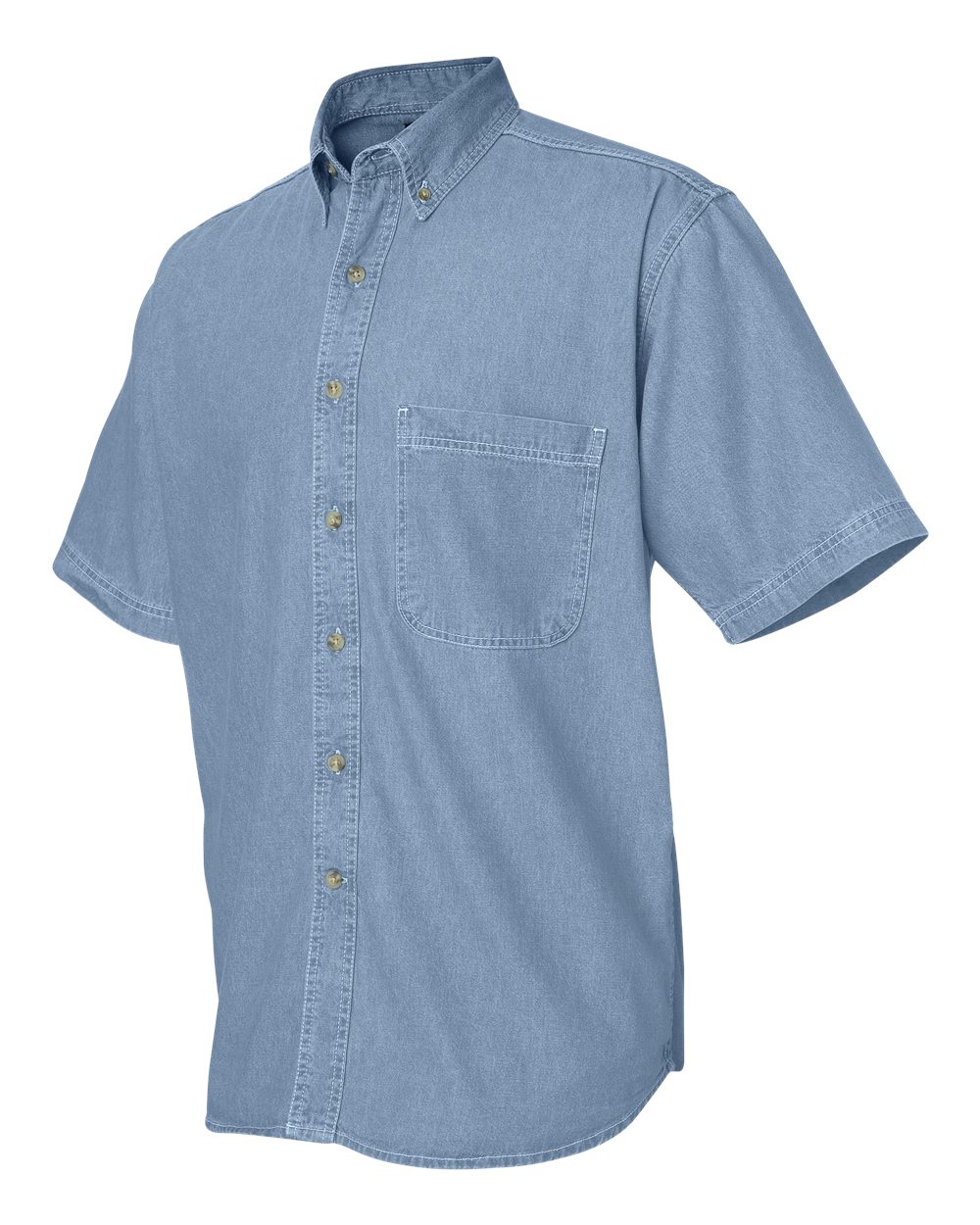 6211 Sierra Pacific Short Sleeve Denim Tall Sizes 6211 Sierra Pacific Short Sleeve Denim Tall Sizes - Siide Image