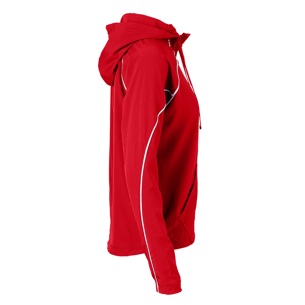 1027V Soffe Women's Game Time Warm Up Hoodie - Siide Image