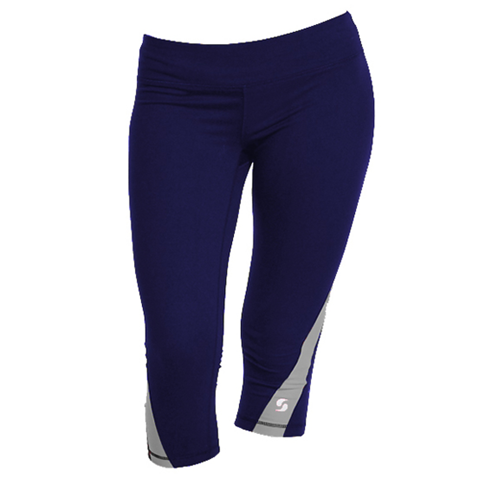 1186V Soffe Dri Women's Color Block Capri