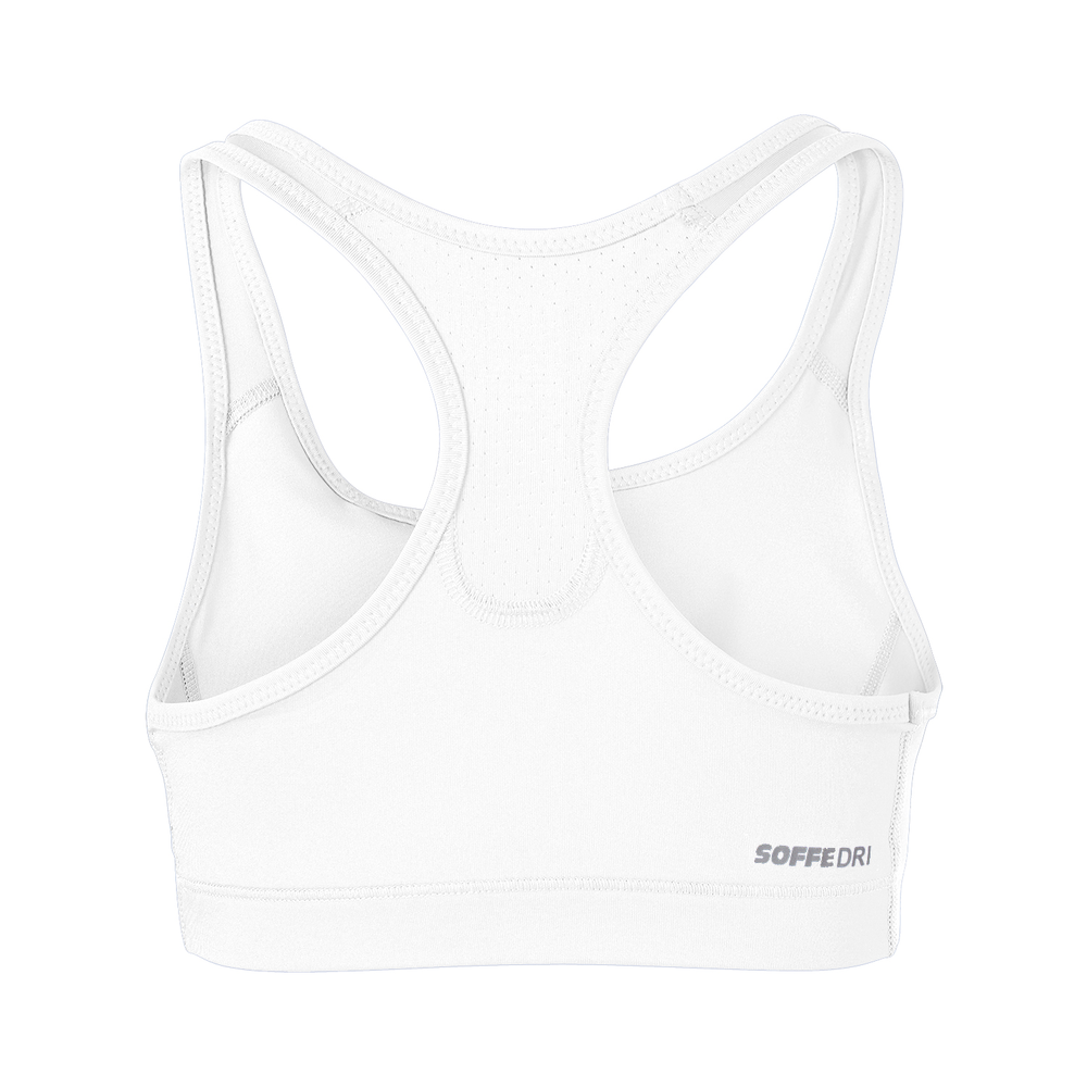 1210G Soffe Girls Mid Impact Bra - Back Image