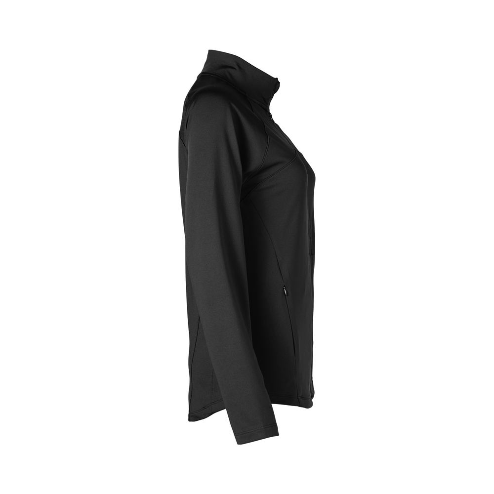 1586V Soffe Women's Team Mock Neck Full Zip Jacket - Siide Image