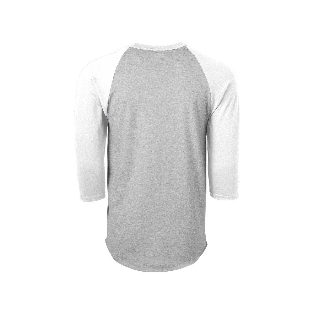 210M Soffe Adult Classic Heathered Baseball Jersey 210M Soffe Adult Classic Heathered Baseball Jersey - Back Image