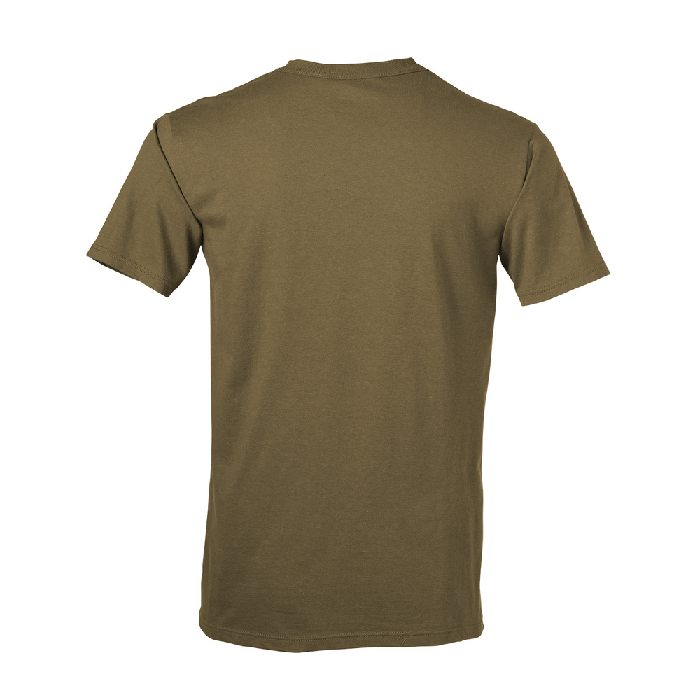 682M Soffe Adult Ringspun Cotton Military Tee - Made in the USA - Back Image