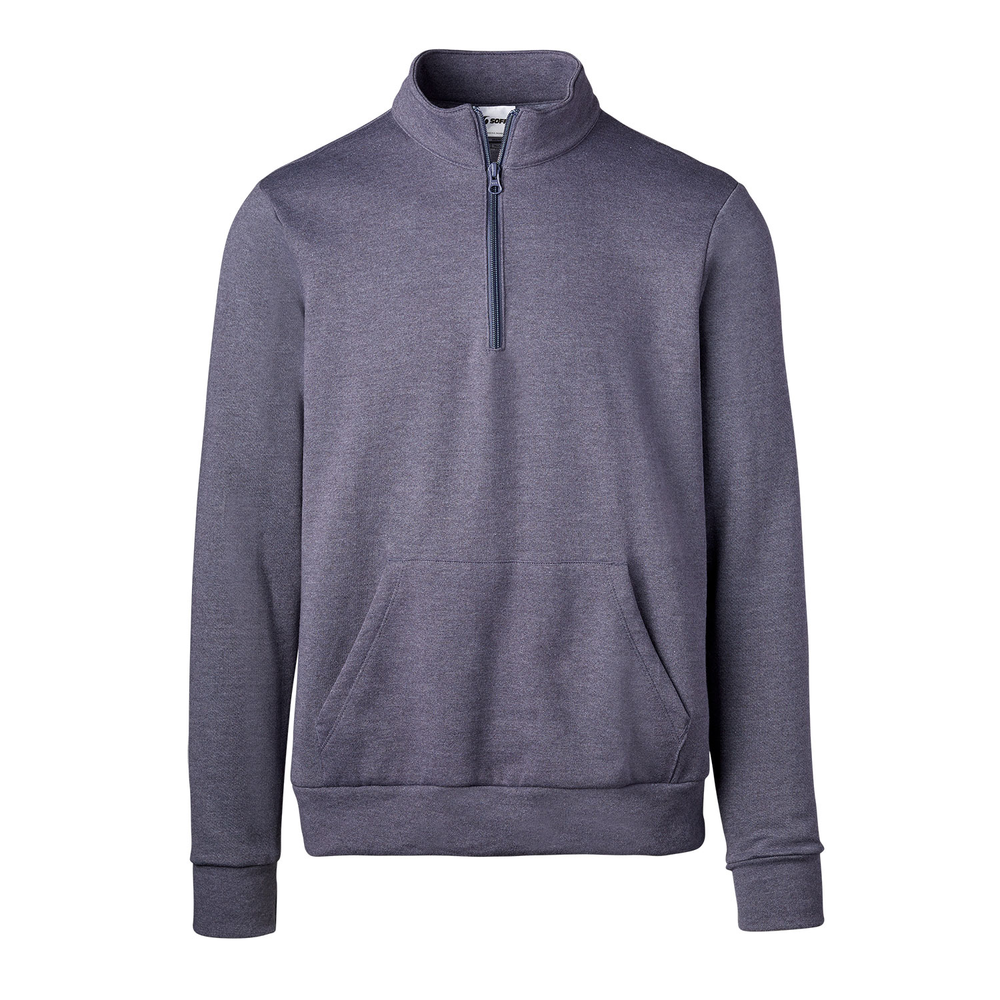 7310M Soffe Adult Solid Mock Neck Quarter Zip Zoom Image