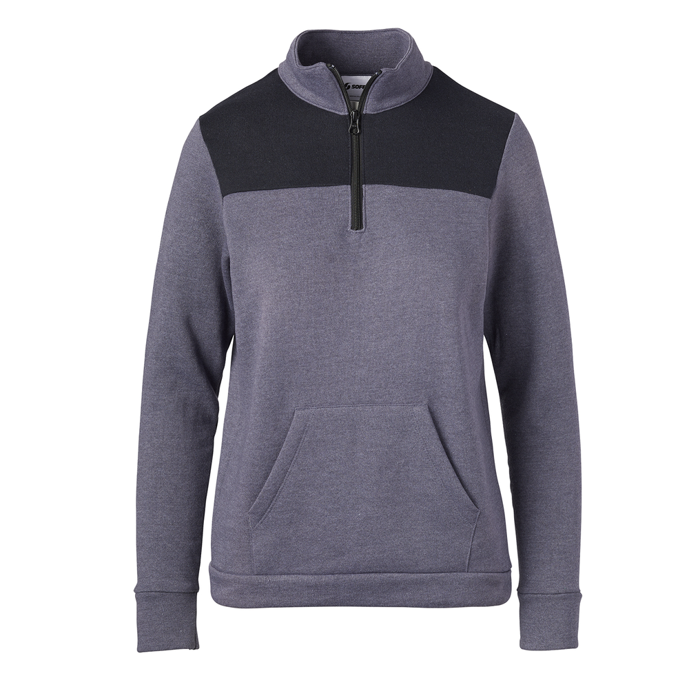 7426V Soffe JRS COLORBLOCK QTR ZIP