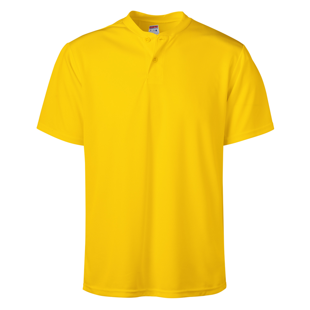996A Soffe ADLT DRI 2 BTN HENLEY POLY