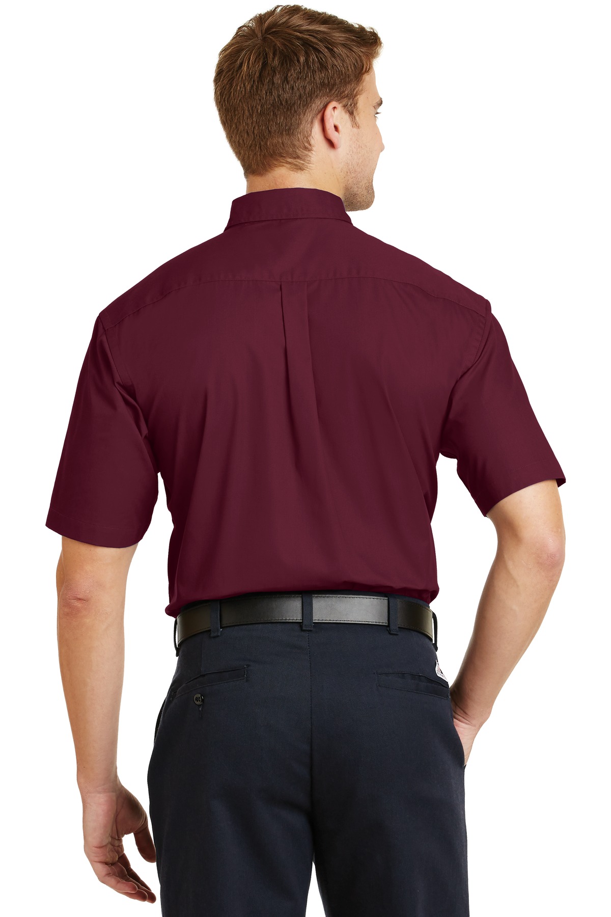 SP18 CornerStone - Short Sleeve SuperPro Twill Shirt. - Back Image