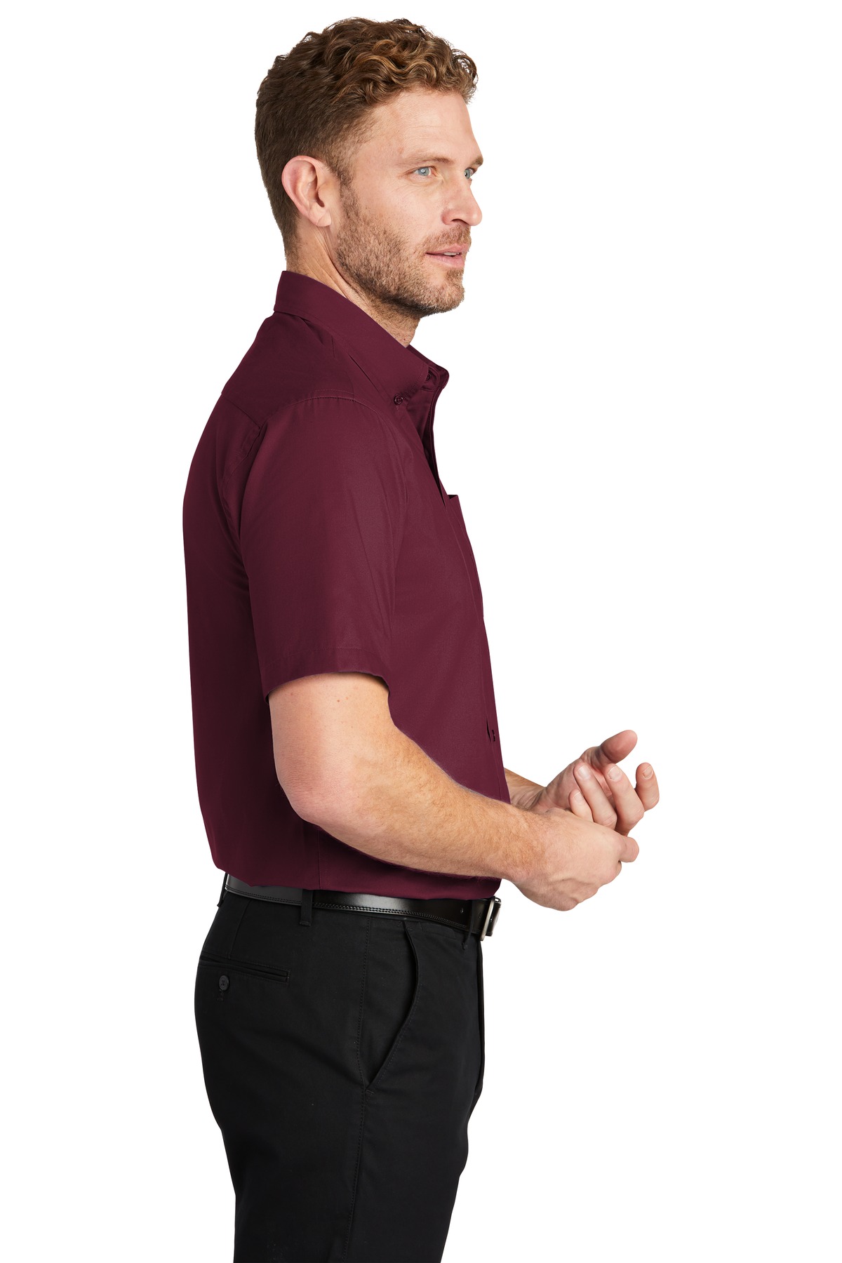 SP18 CornerStone - Short Sleeve SuperPro Twill Shirt. - Siide Image