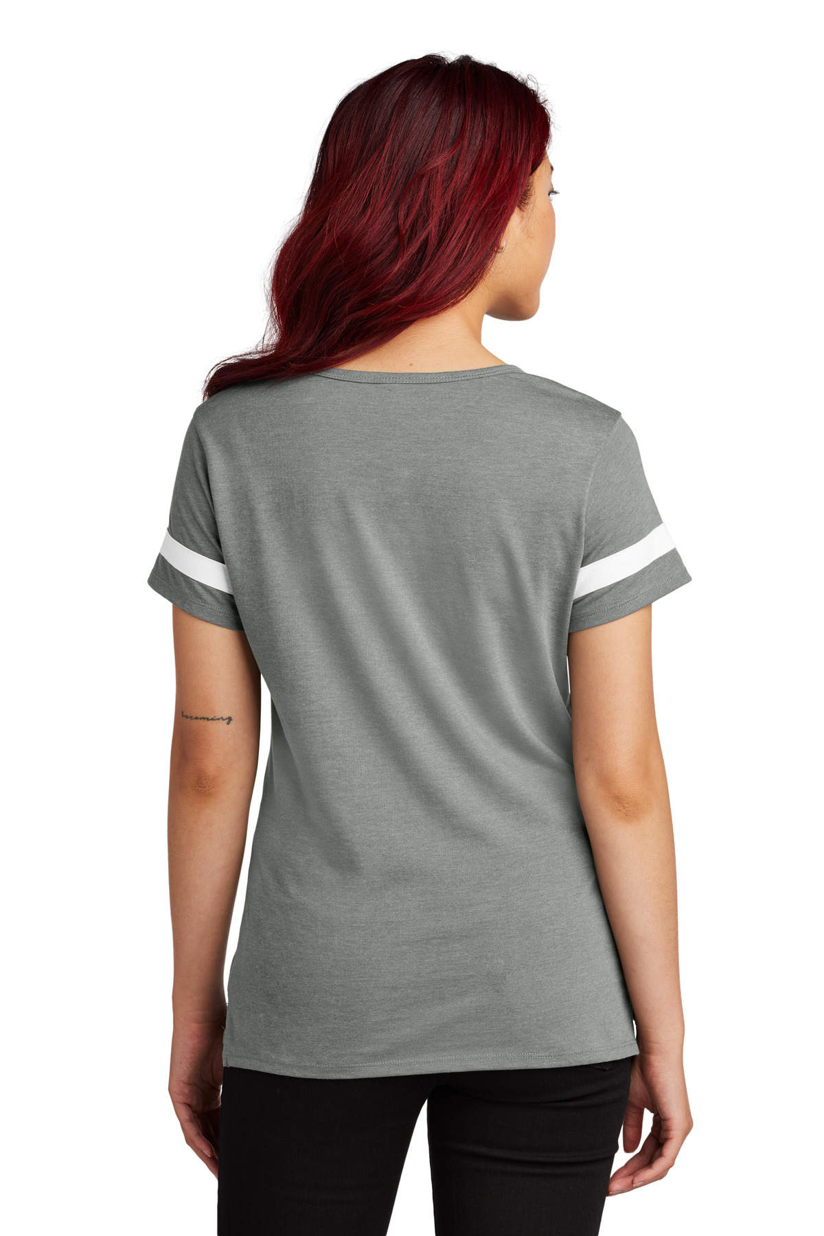 LST6041 Sport-Tek Ladies Halftime Notch Neck Tee - Back Image