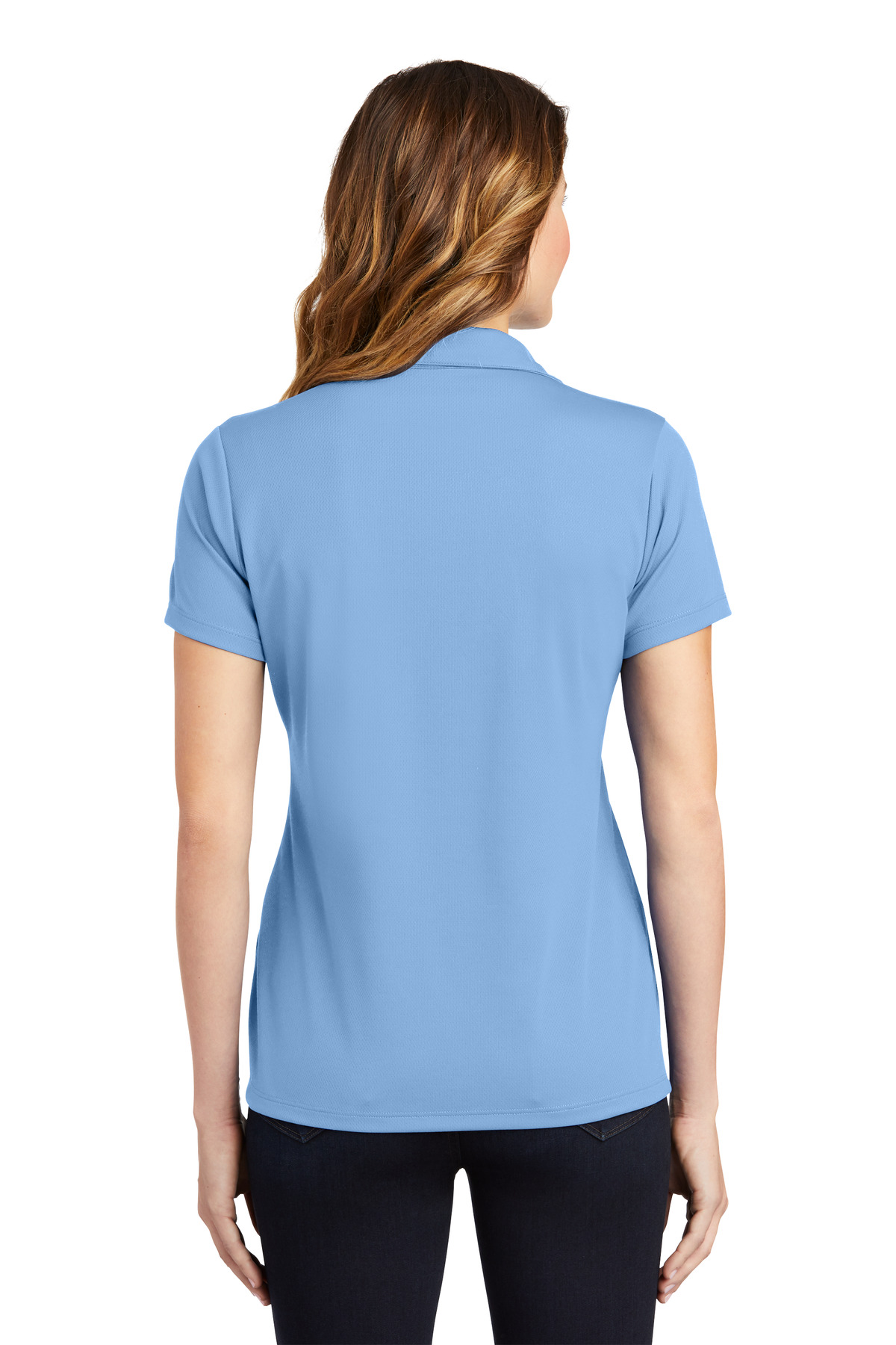 LST640 Sport-Tek Ladies PosiCharge RacerMesh Polo - Back Image