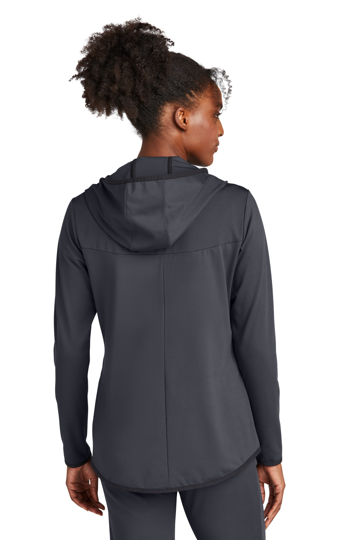 LST870 Sport-Tek Ladies Circuit Hooded Full-Zip - Back Image