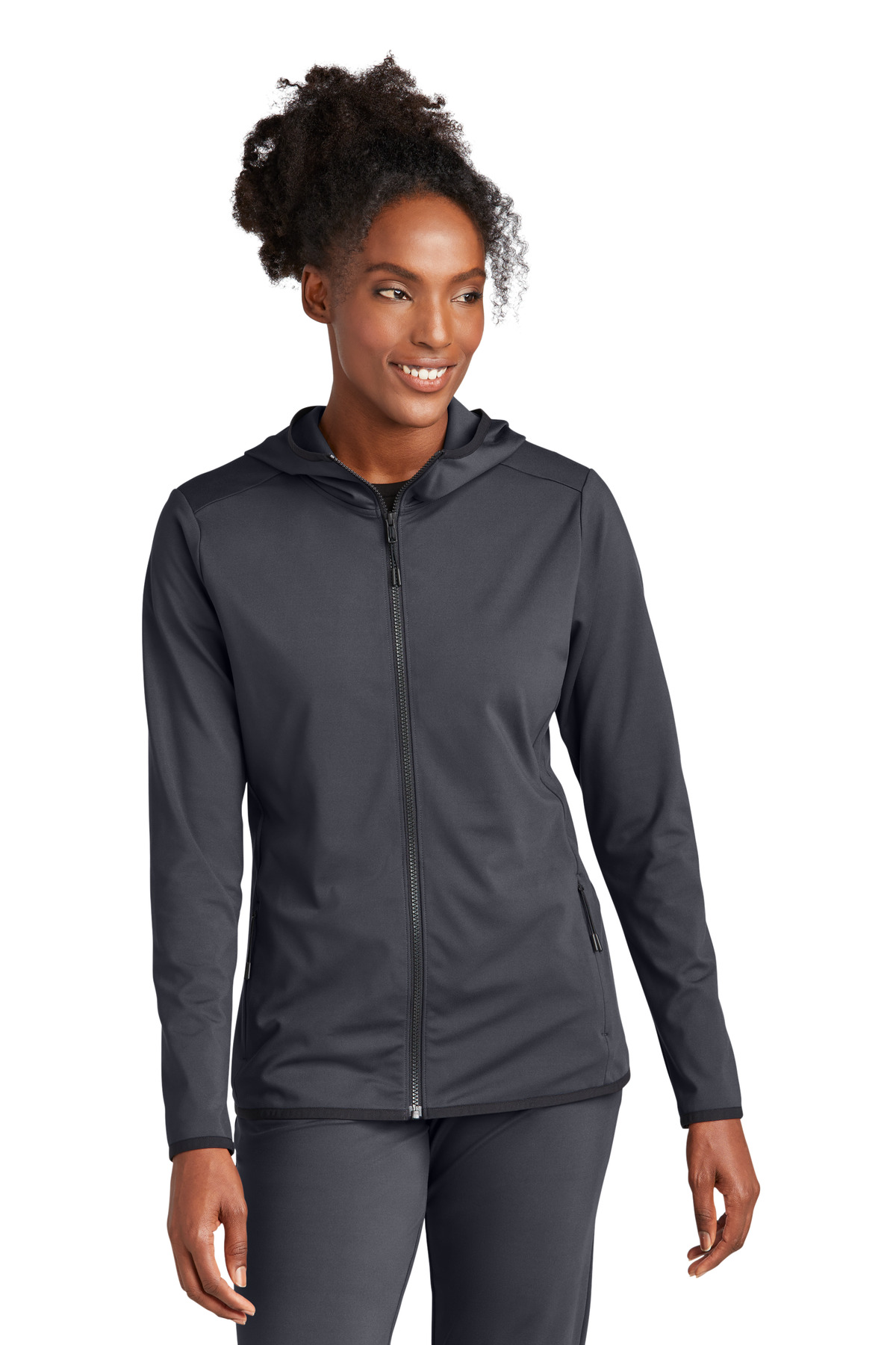 LST870 Sport-Tek Ladies Circuit Hooded Full-Zip