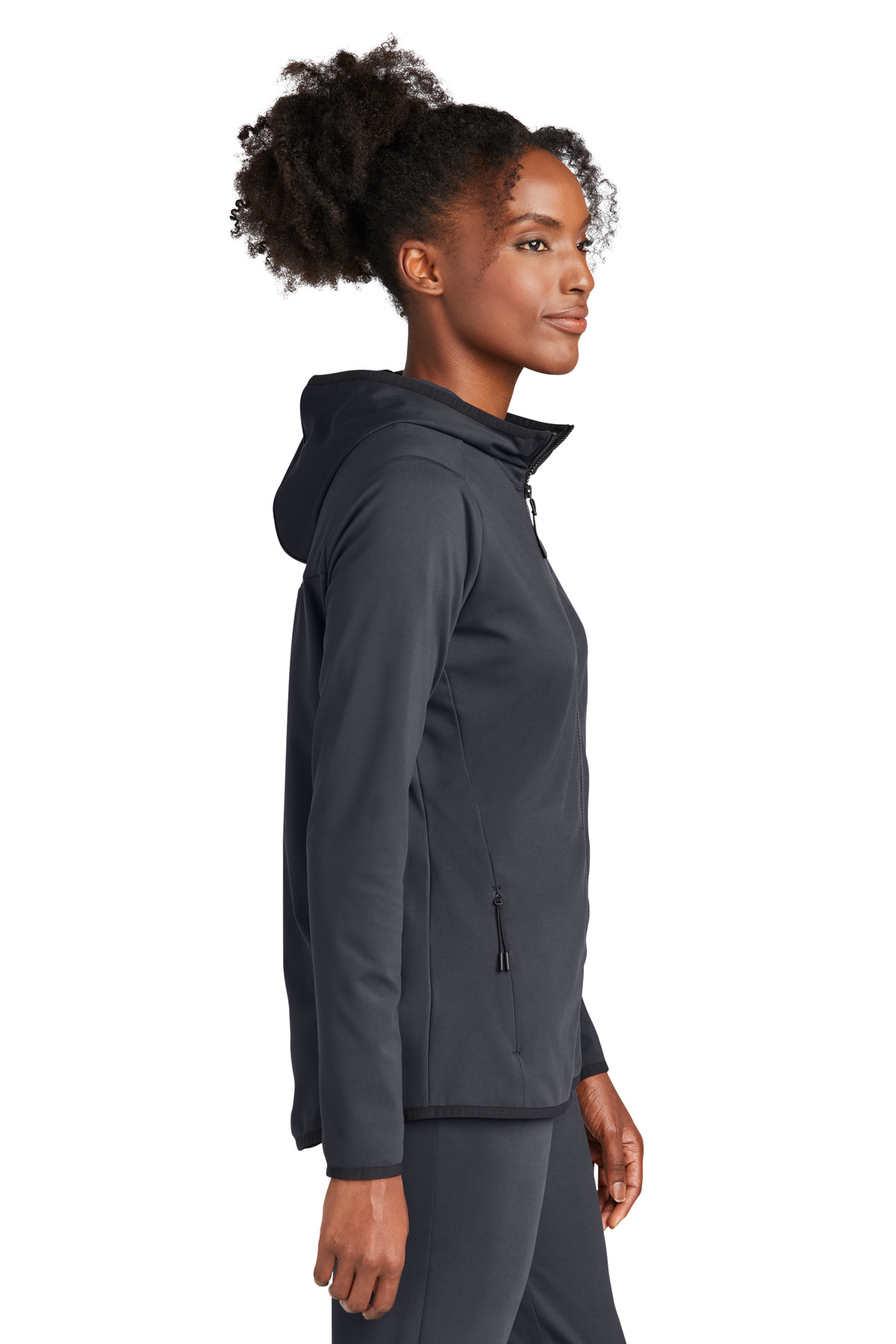 LST870 Sport-Tek Ladies Circuit Hooded Full-Zip - Siide Image
