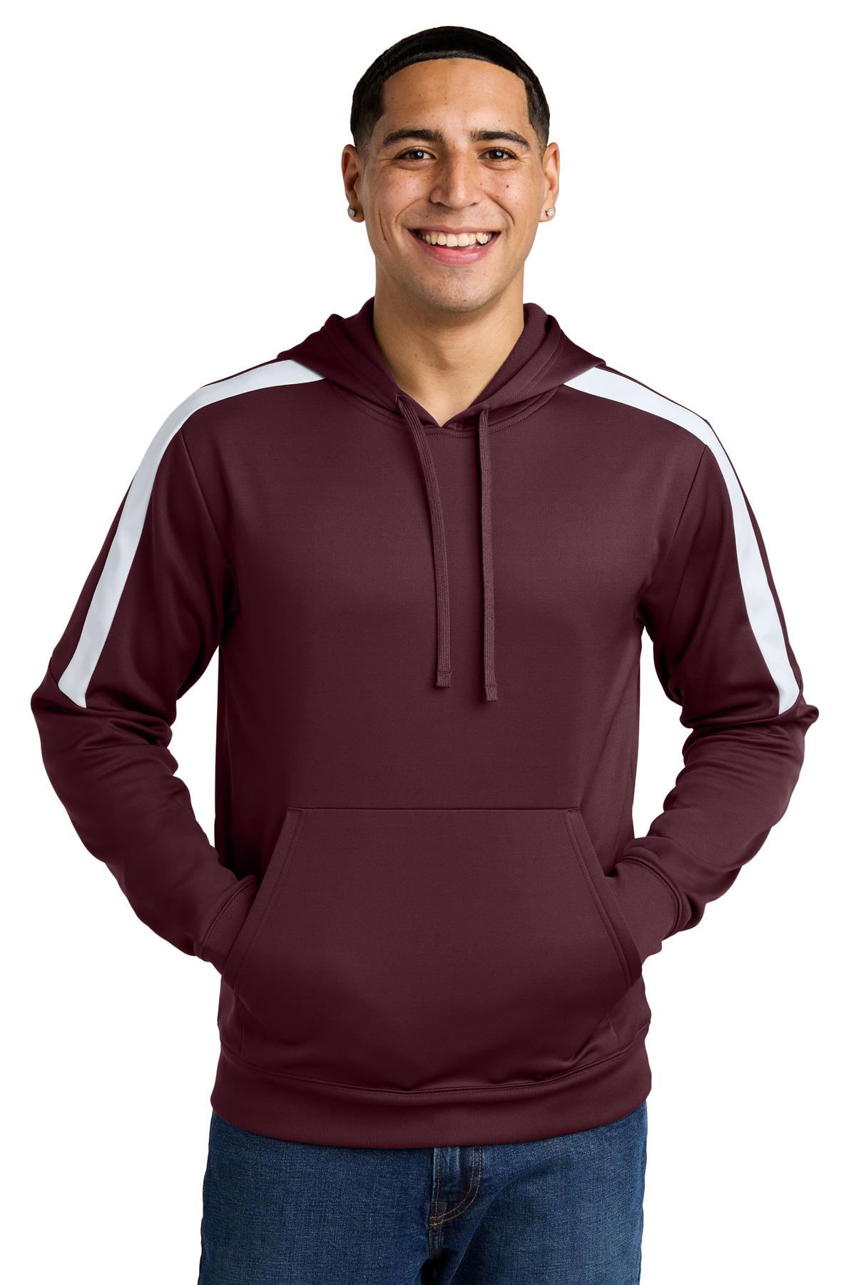ST255 Sport-Tek Sport-Wick Fleece United Pullover Hoodie