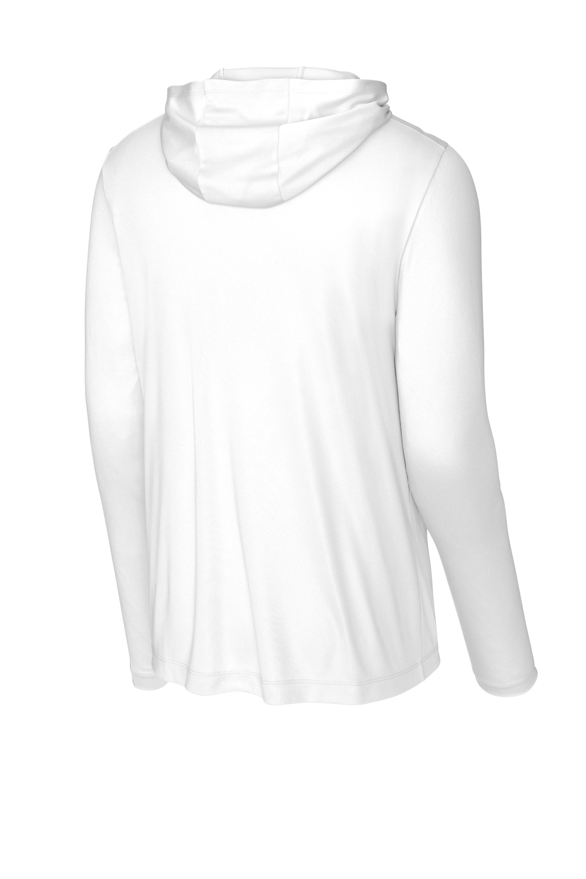 ST420LSH Sport-Tek Posi-UV Pro Long Sleeve Hoodie - Back Image