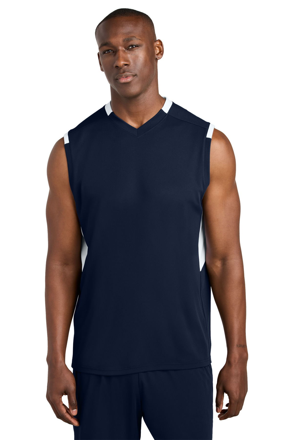 ST441 Sport-Tek Club Sleeveless V-Neck