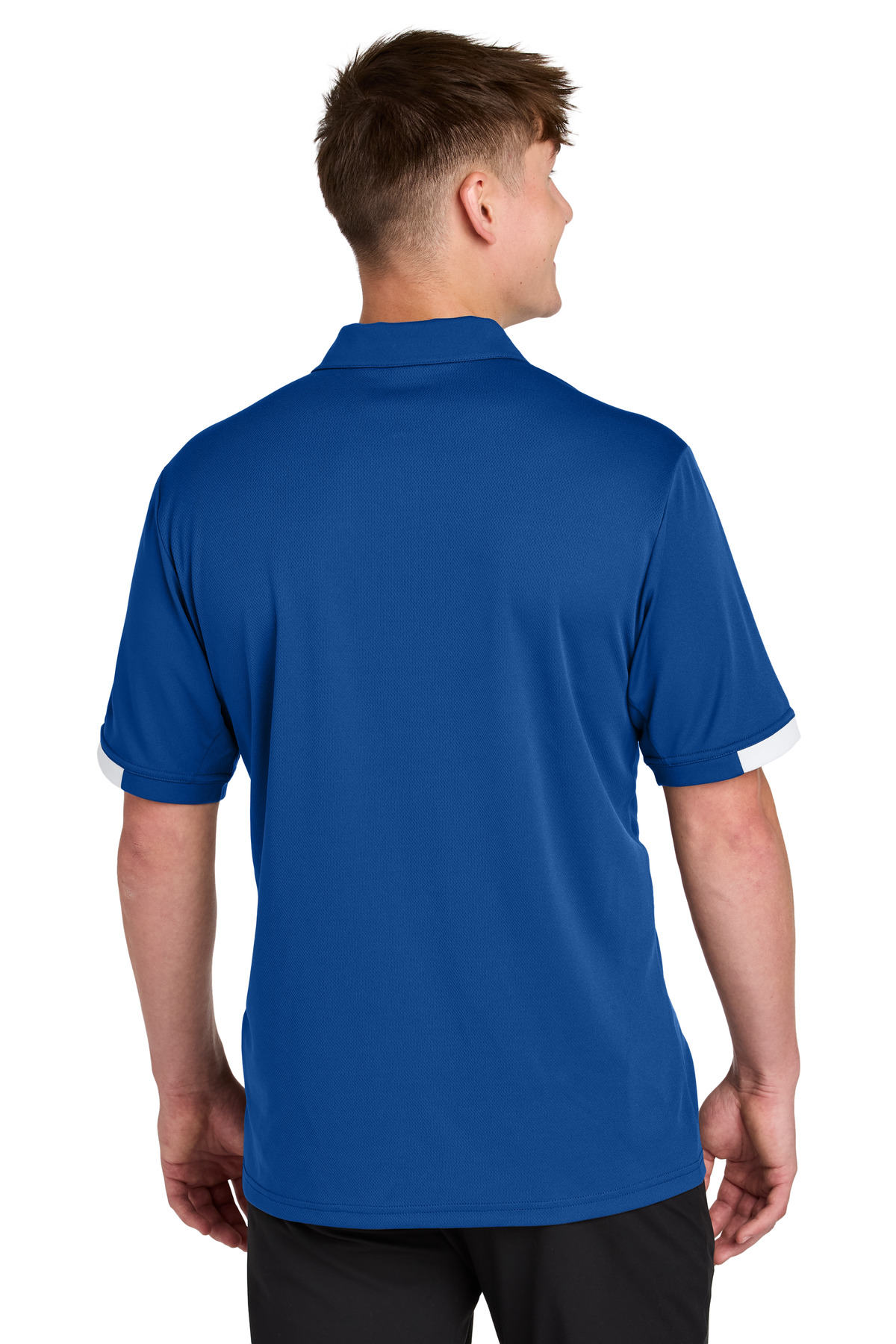ST444 Sport-Tek Club Colorblock Polo ST444 Sport-Tek Club Colorblock Polo - Back Image