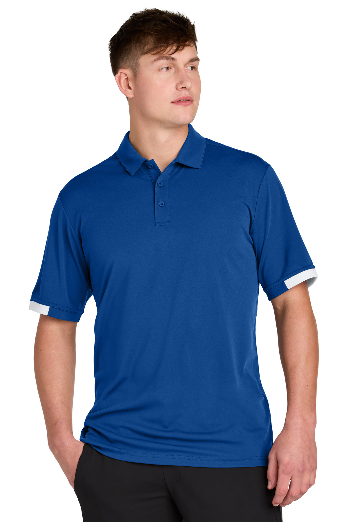 ST444 Sport-Tek Club Colorblock Polo ST444 Sport-Tek Club Colorblock Polo