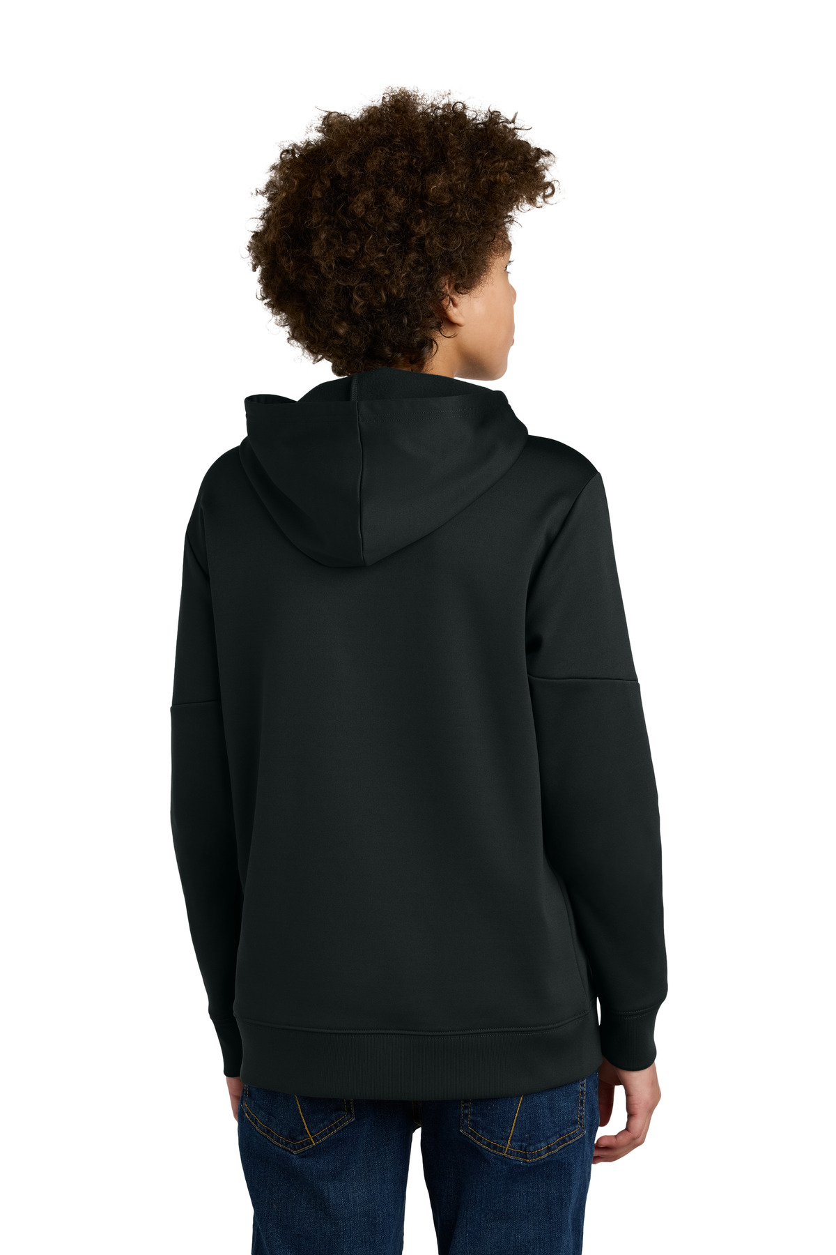 YST255 Sport-Tek Youth Sport-Wick Fleece United Pullover Hoodie - Back Image