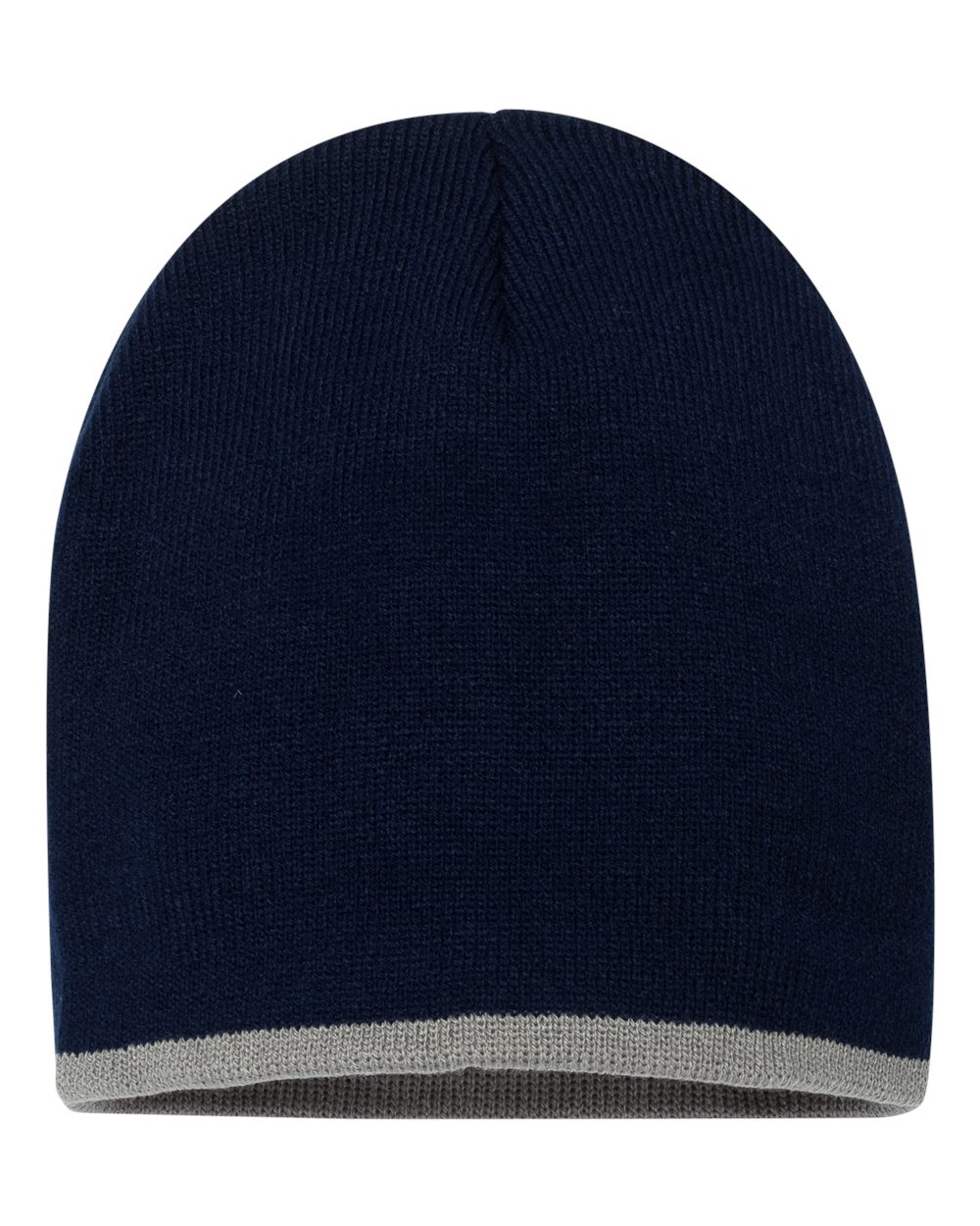 SP09 Sportsman 8" Bottom-Striped Knit Beanie SP09 Sportsman 8" Bottom-Striped Knit Beanie - Back Image
