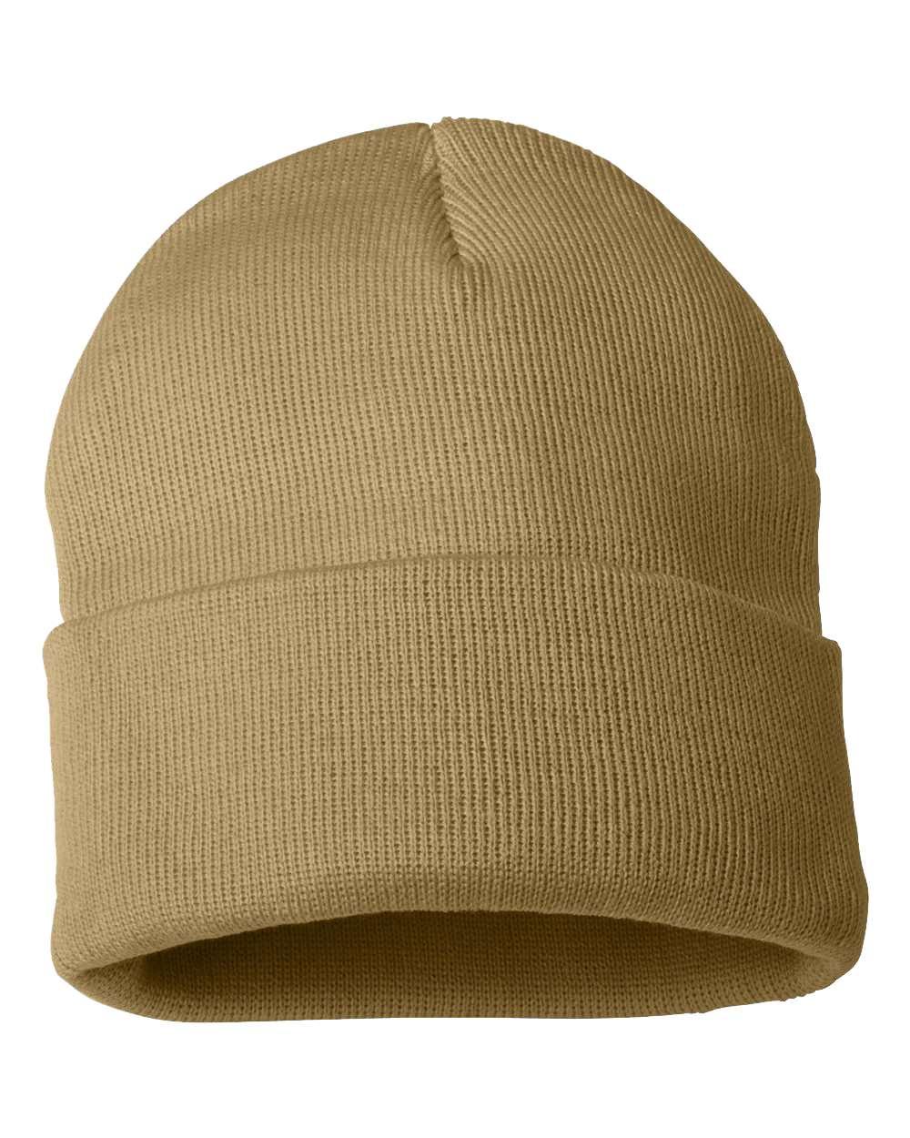 SP12 Sportsman Solid 12" Cuffed Beanie - Back Image