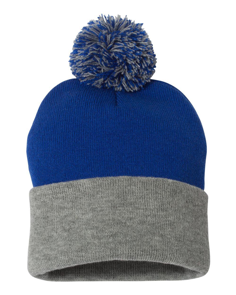 SP15 Sportsman Pom-Pom 12" Knit Beanie - Back Image