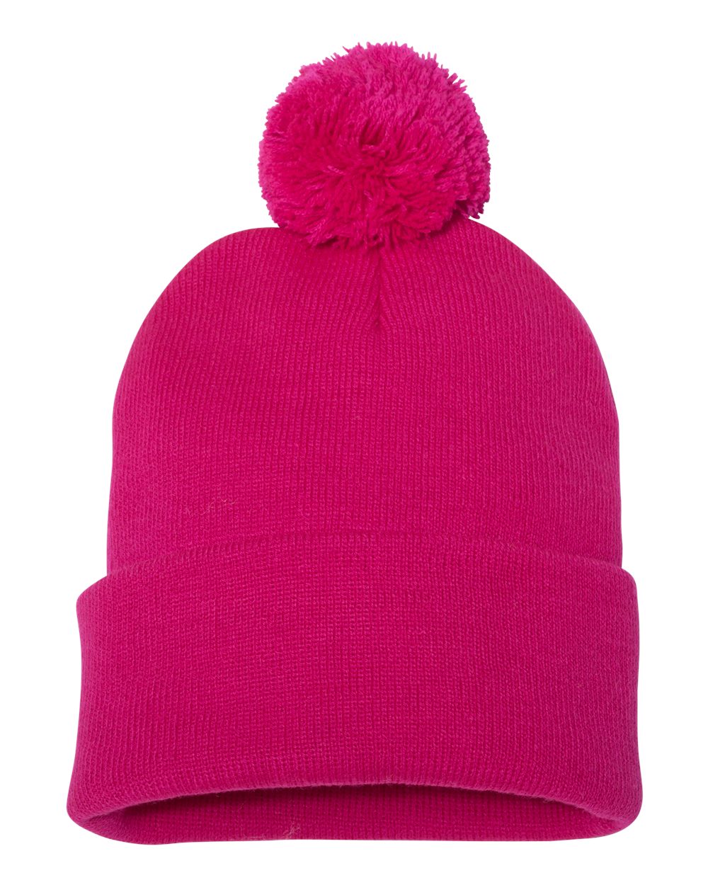 SP15 Sportsman Pom-Pom 12" Knit Beanie - Back Image
