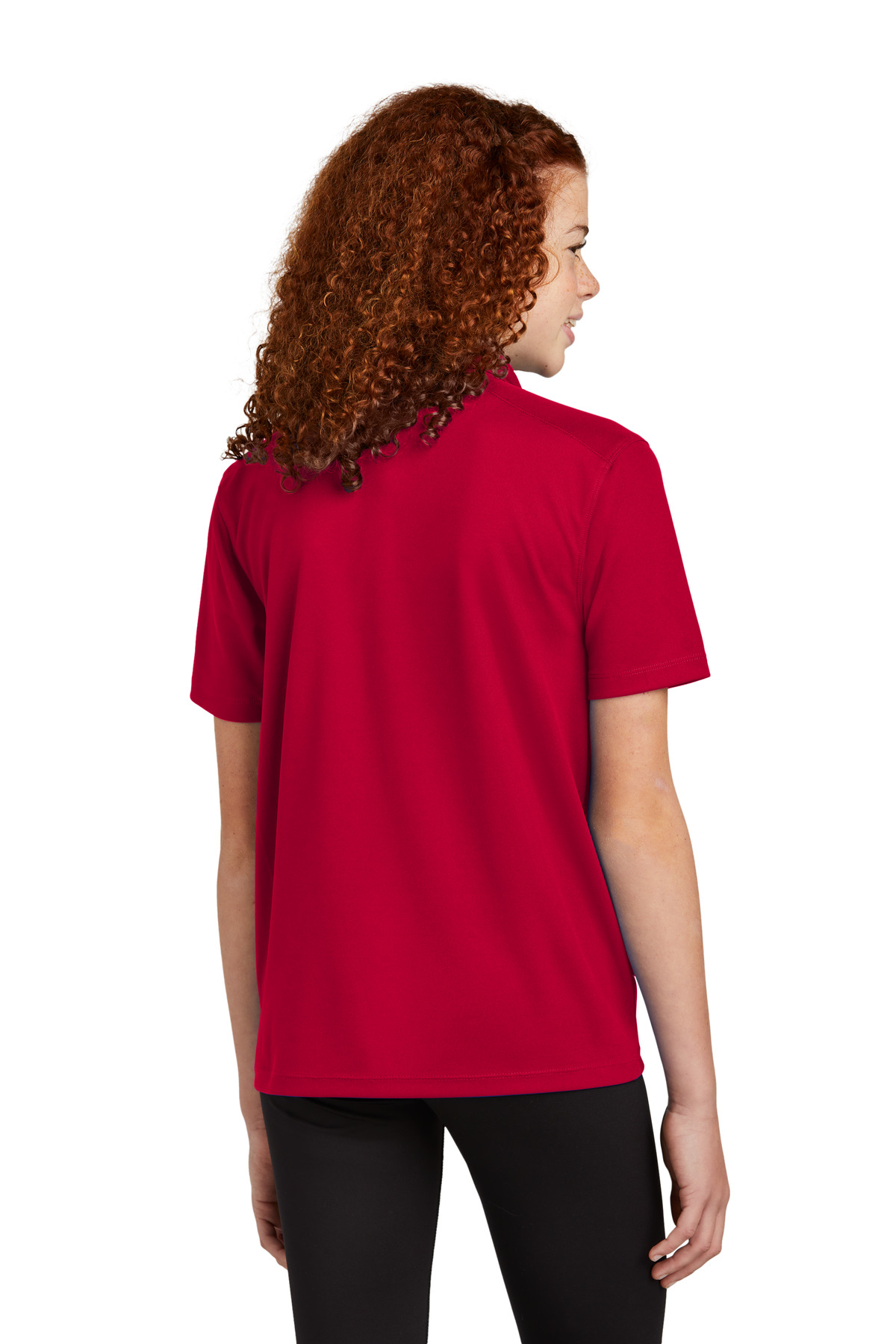 YST740 Sport-Tek Youth UV Micropique Polo - Back Image
