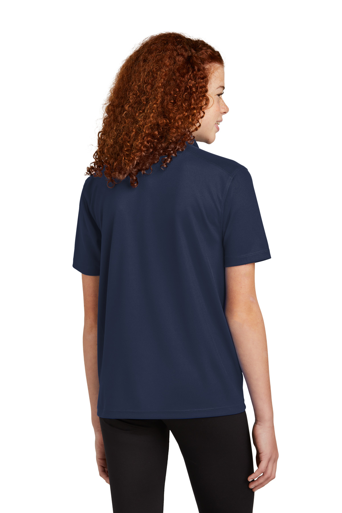 YST740 Sport-Tek Youth UV Micropique Polo - Back Image