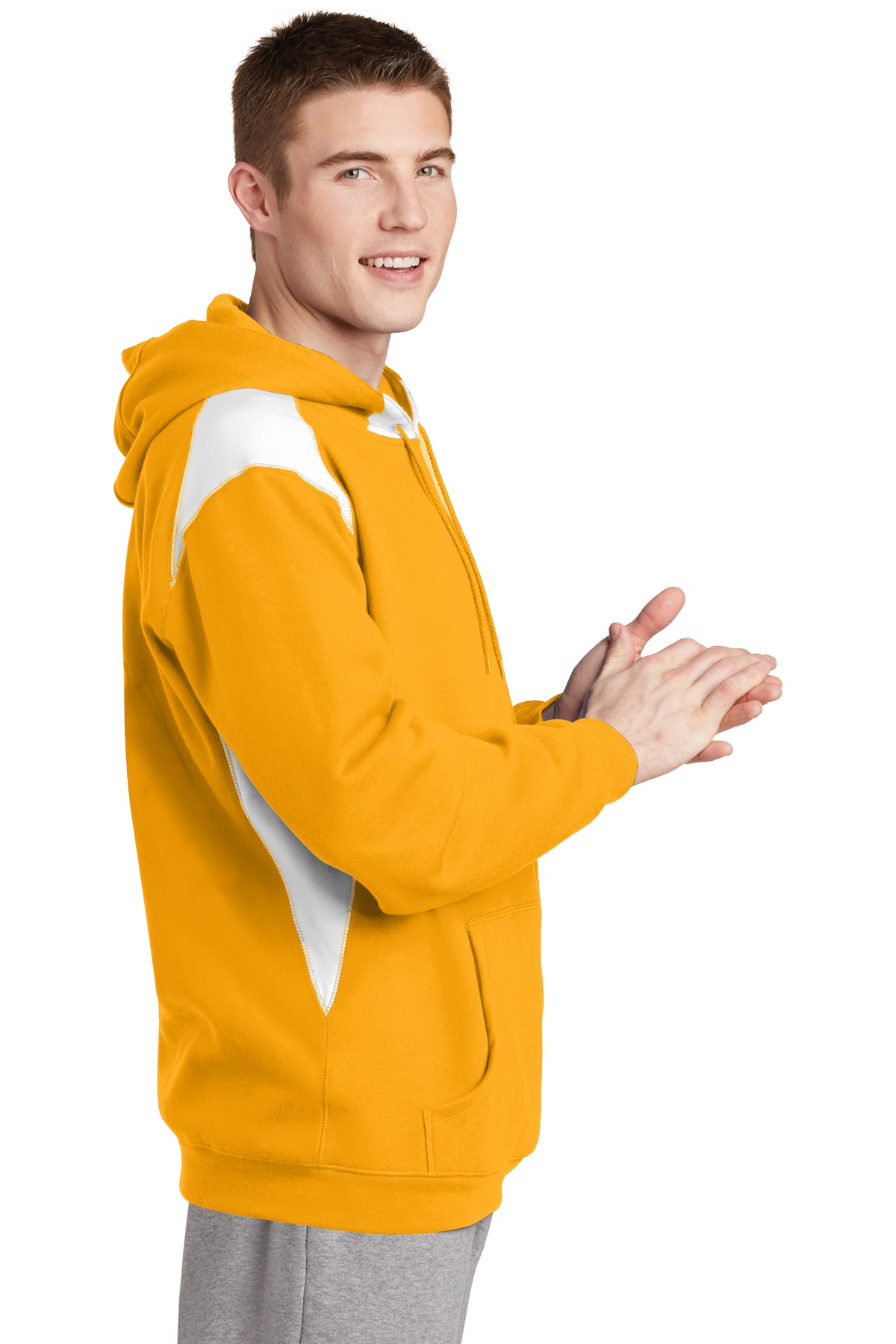 F264 Sport-Tek Pullover Hooded Sweatshirt with Contrast Color. F264 Sport-Tek Pullover Hooded Sweatshirt with Contrast Color. - Siide Image