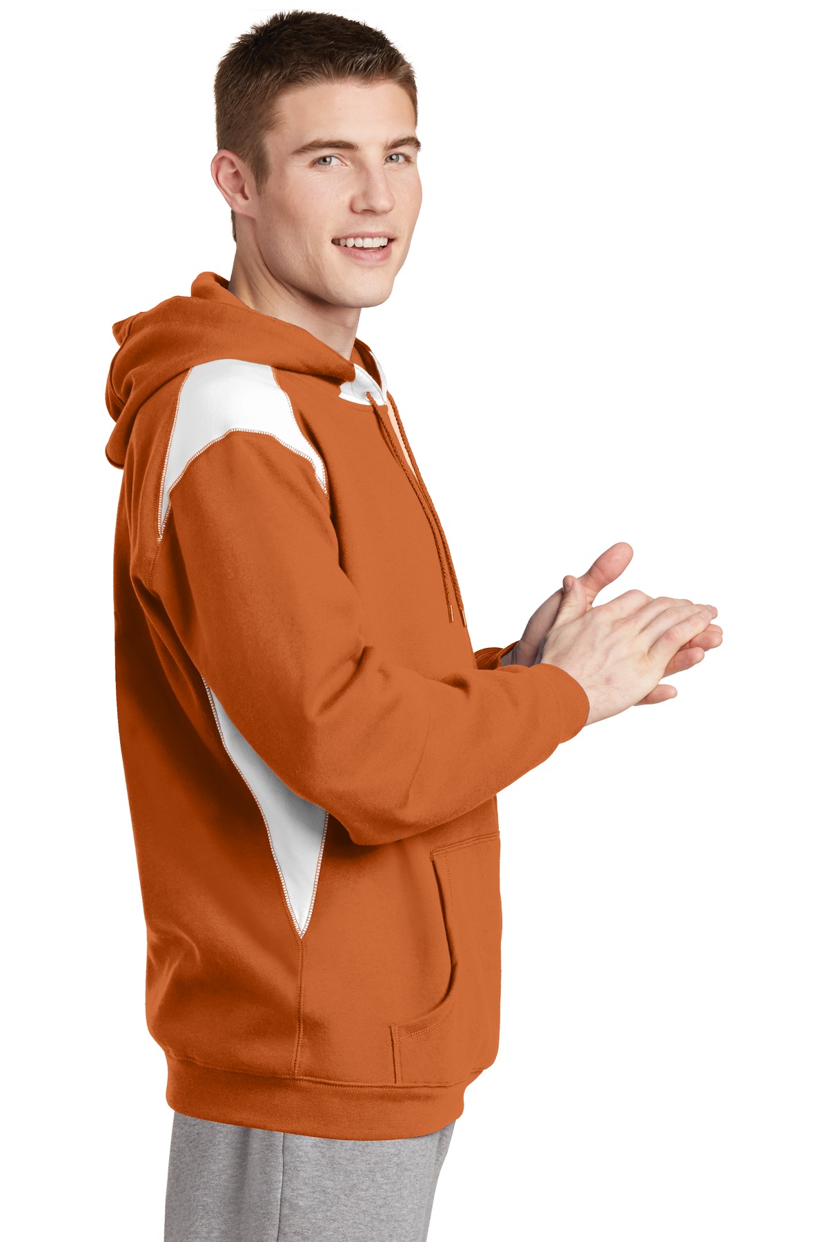 F264 Sport-Tek  Pullover Hooded Sweatshirt with Contrast Color - Siide Image