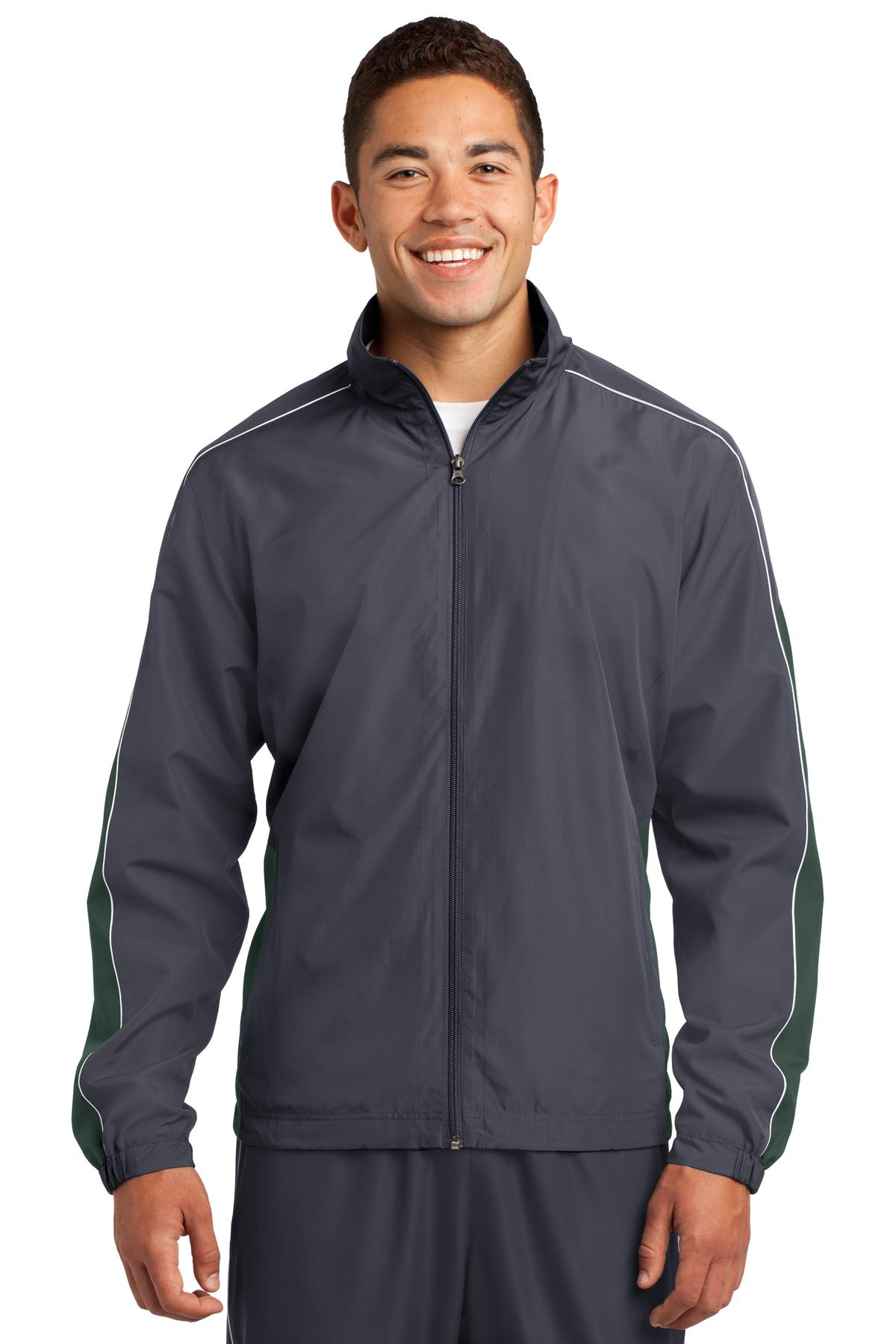 JST61 Sport-Tek Piped Colorblock Wind Jacket. JST61 Sport-Tek Piped Colorblock Wind Jacket.
