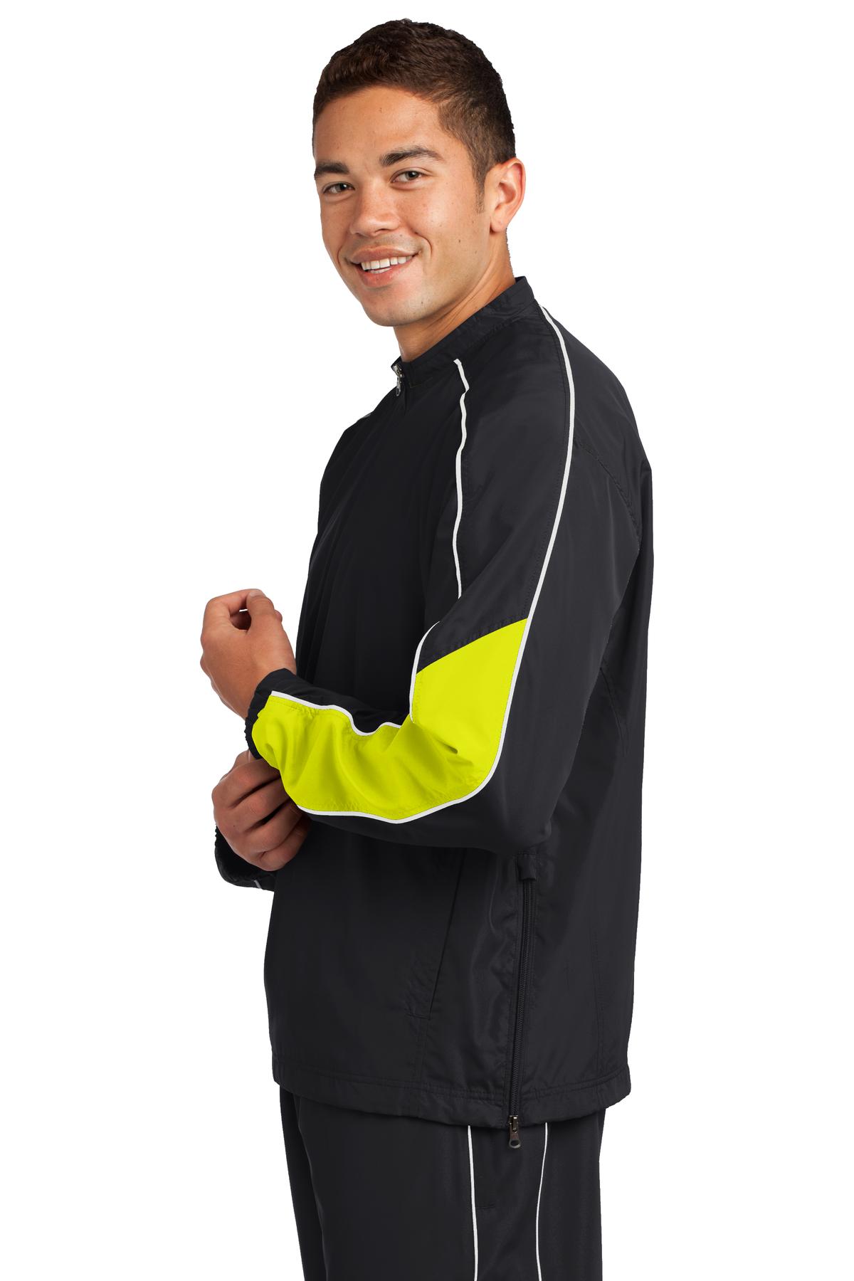 JST64 Sport-Tek Piped Colorblock 1/4-Zip Wind Shirt - Siide Image