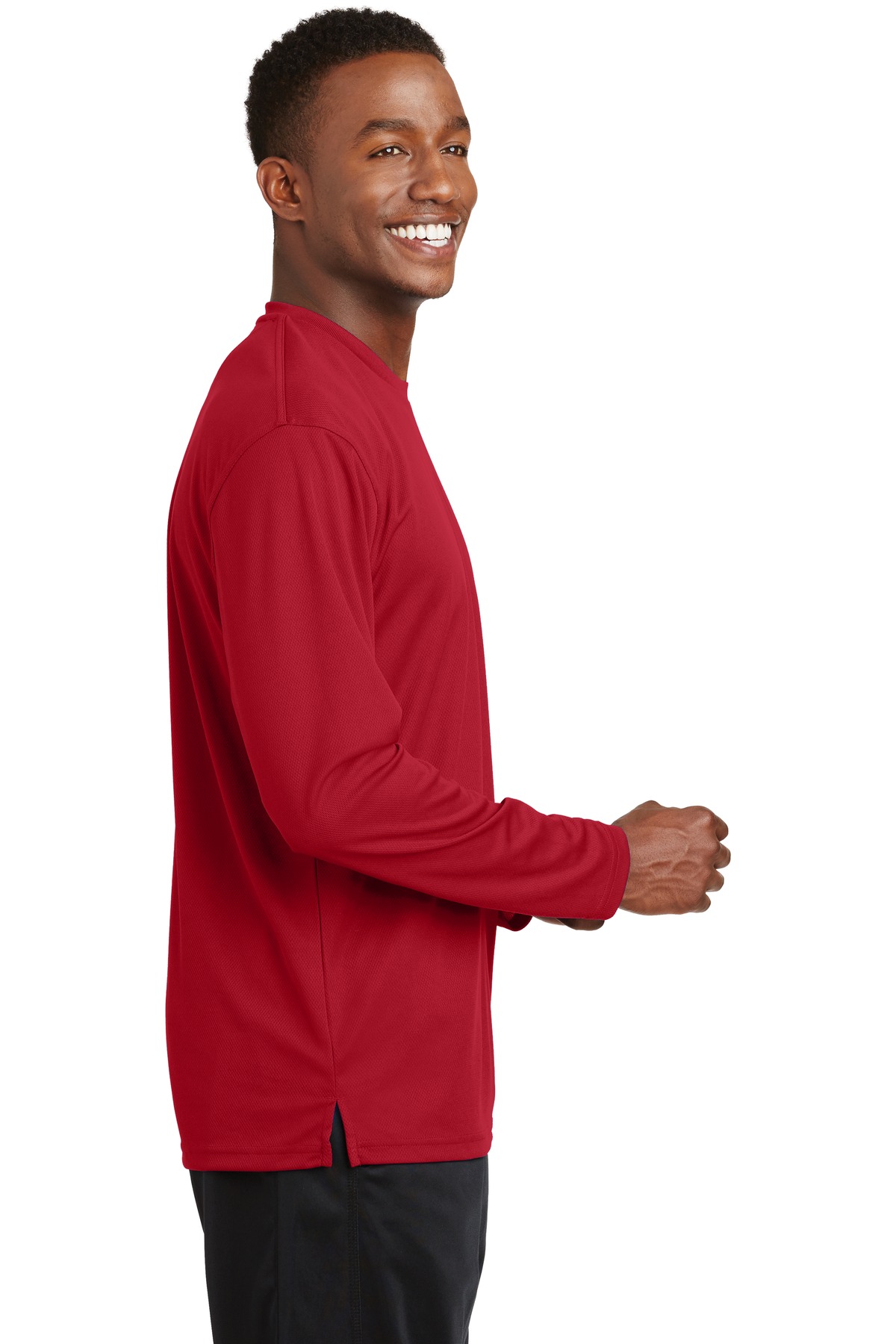 K368 Sport-Tek Dri-Mesh Long Sleeve T-Shirt. - Siide Image