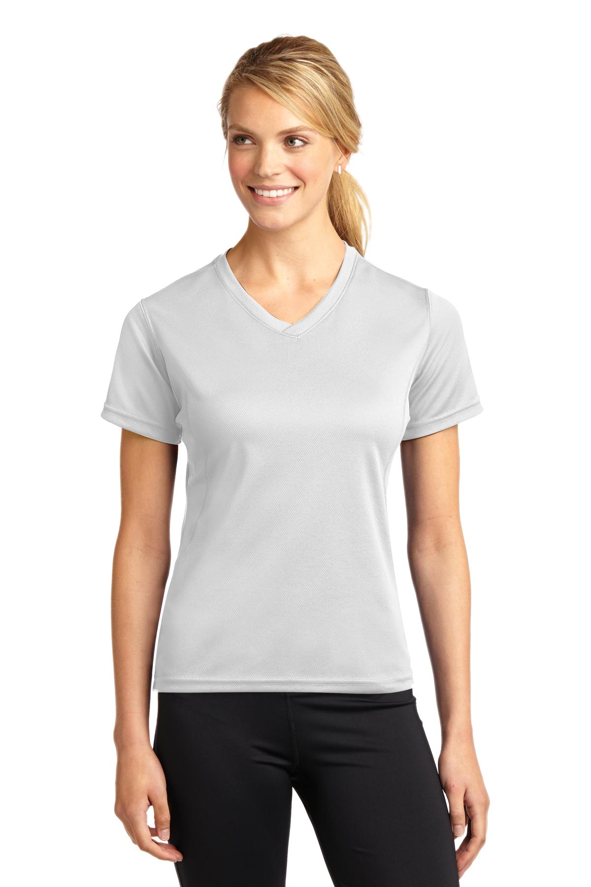 L468V Sport-Tek Dri-Mesh Ladies V-Neck T-Shirt L468V Sport-Tek Dri-Mesh Ladies V-Neck T-Shirt