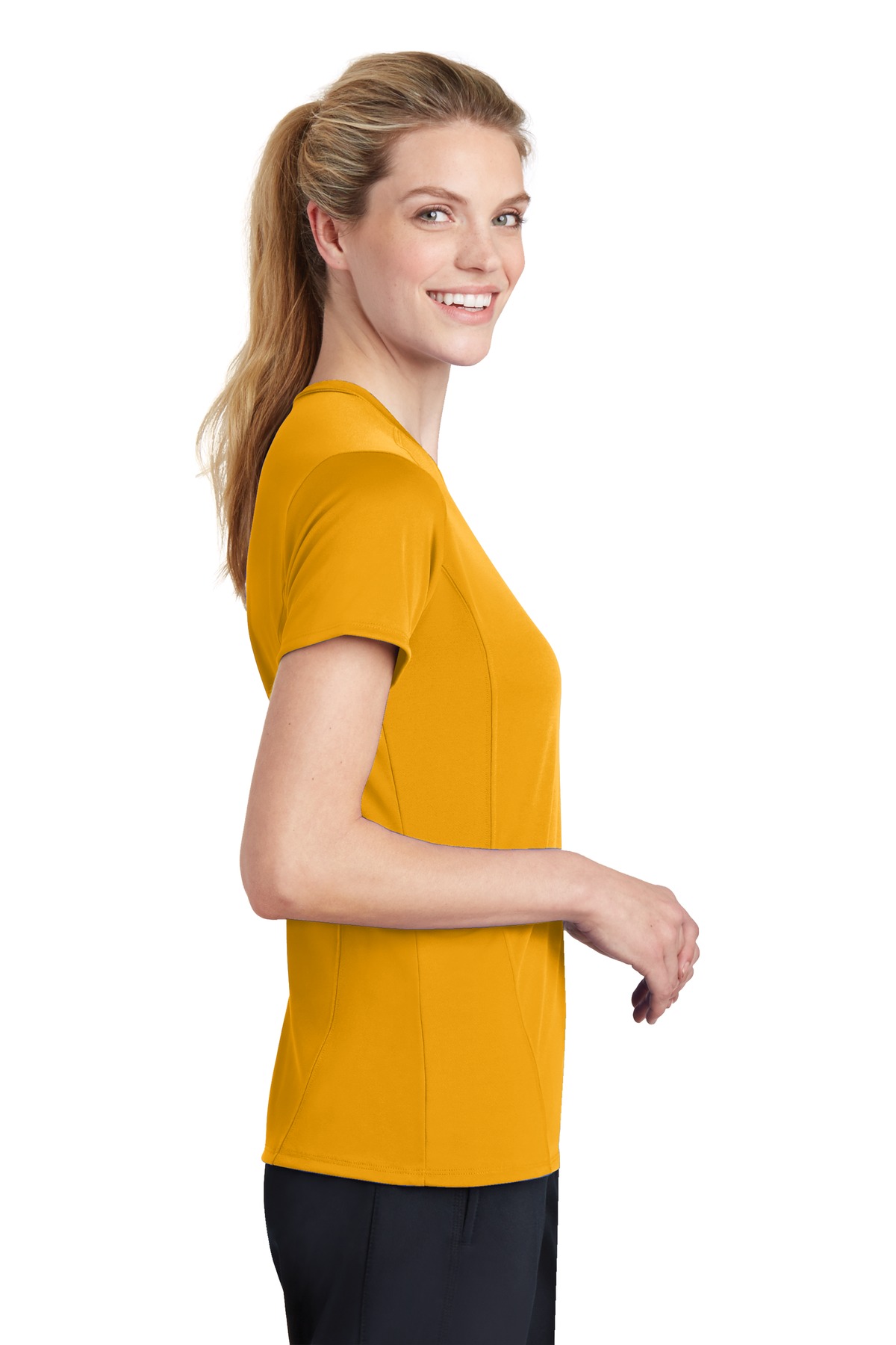 L473 Sport-Tek Ladies Dry Zone Raglan Accent T-Shirt L473 Sport-Tek Ladies Dry Zone Raglan Accent T-Shirt - Siide Image