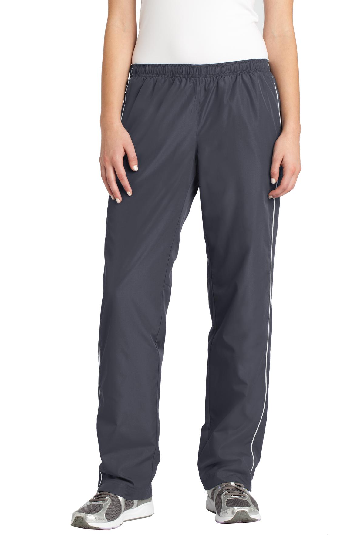 LPST61 Sport-Tek  Ladies Piped Wind Pant.