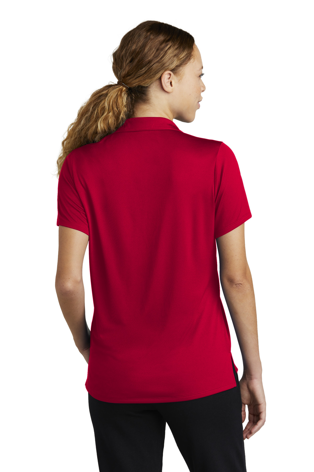 LST535 Sport-Tek  Ladies Sideline Polo - Back Image