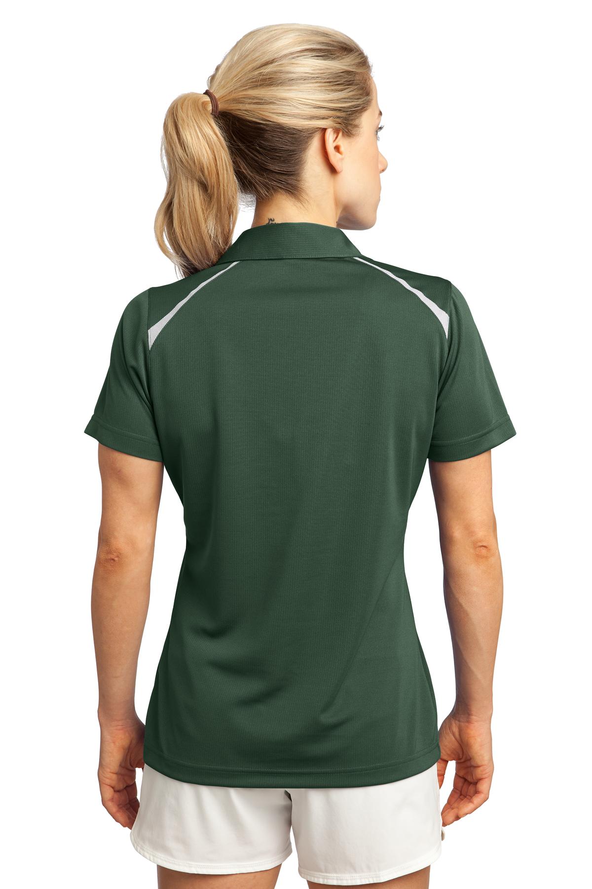 LST670 Sport-Tek Ladies Vector Sport-Wick Polo LST670 Sport-Tek Ladies Vector Sport-Wick Polo - Back Image