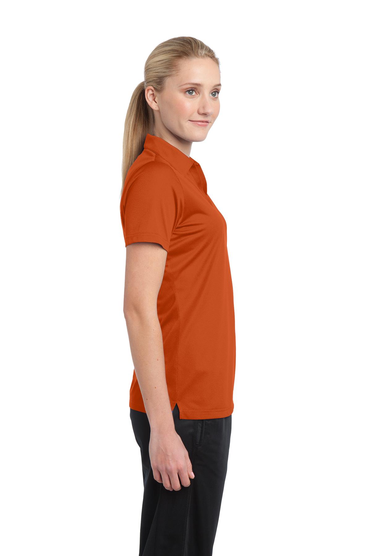LST690 Sport-Tek Ladies PosiCharge Active Textured Polo - Siide Image