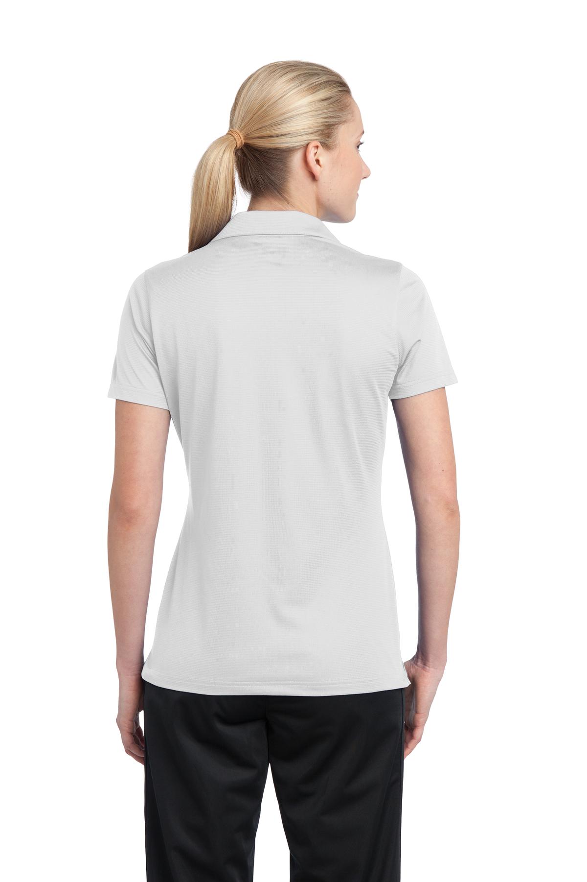LST690 Sport-Tek Ladies PosiCharge Active Textured Polo - Back Image