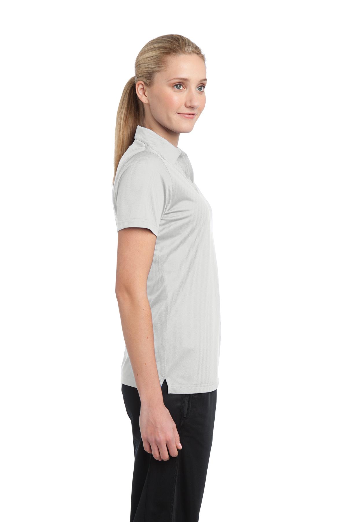 LST690 Sport-Tek Ladies PosiCharge Active Textured Polo - Siide Image