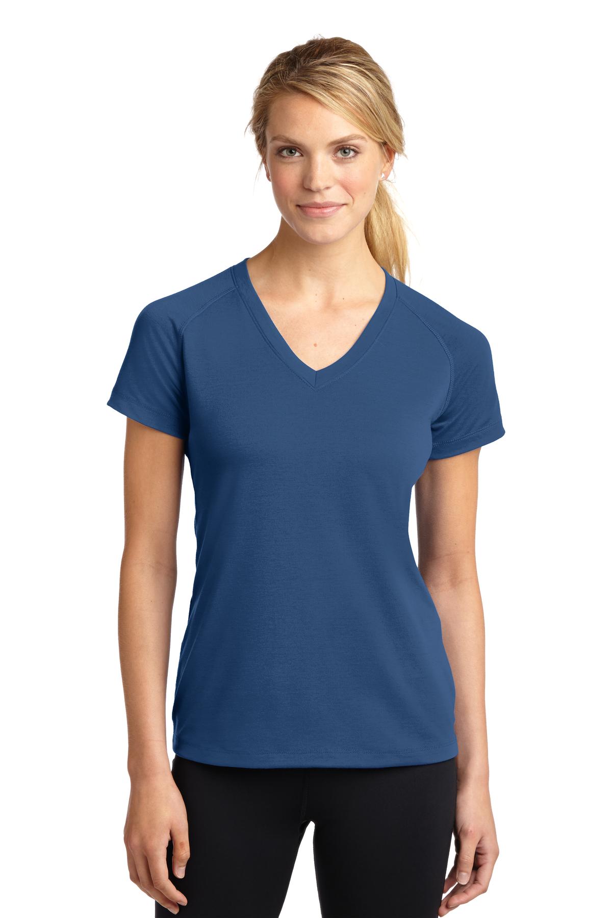 LST700 Sport-Tek Ladies Ultimate Performance V-Neck.
