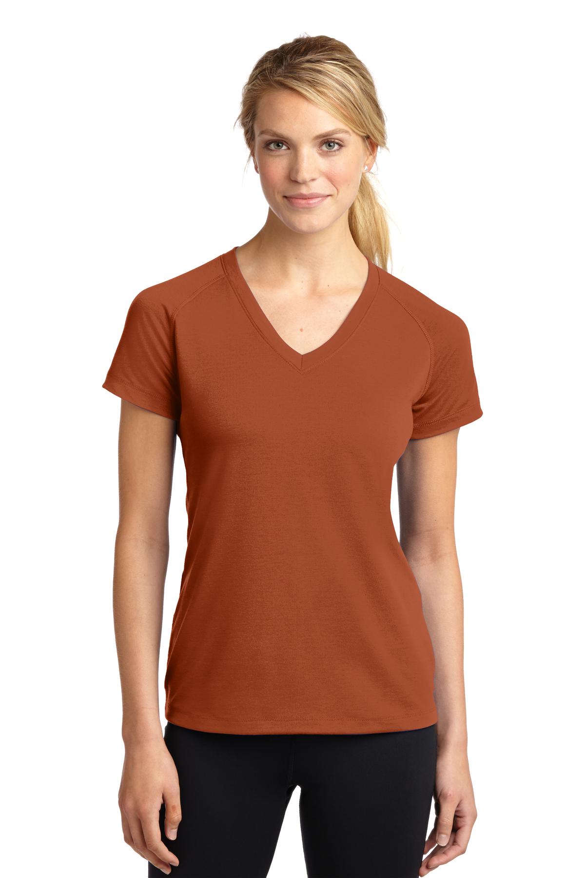 LST700 Sport-Tek Ladies Ultimate Performance V-Neck.