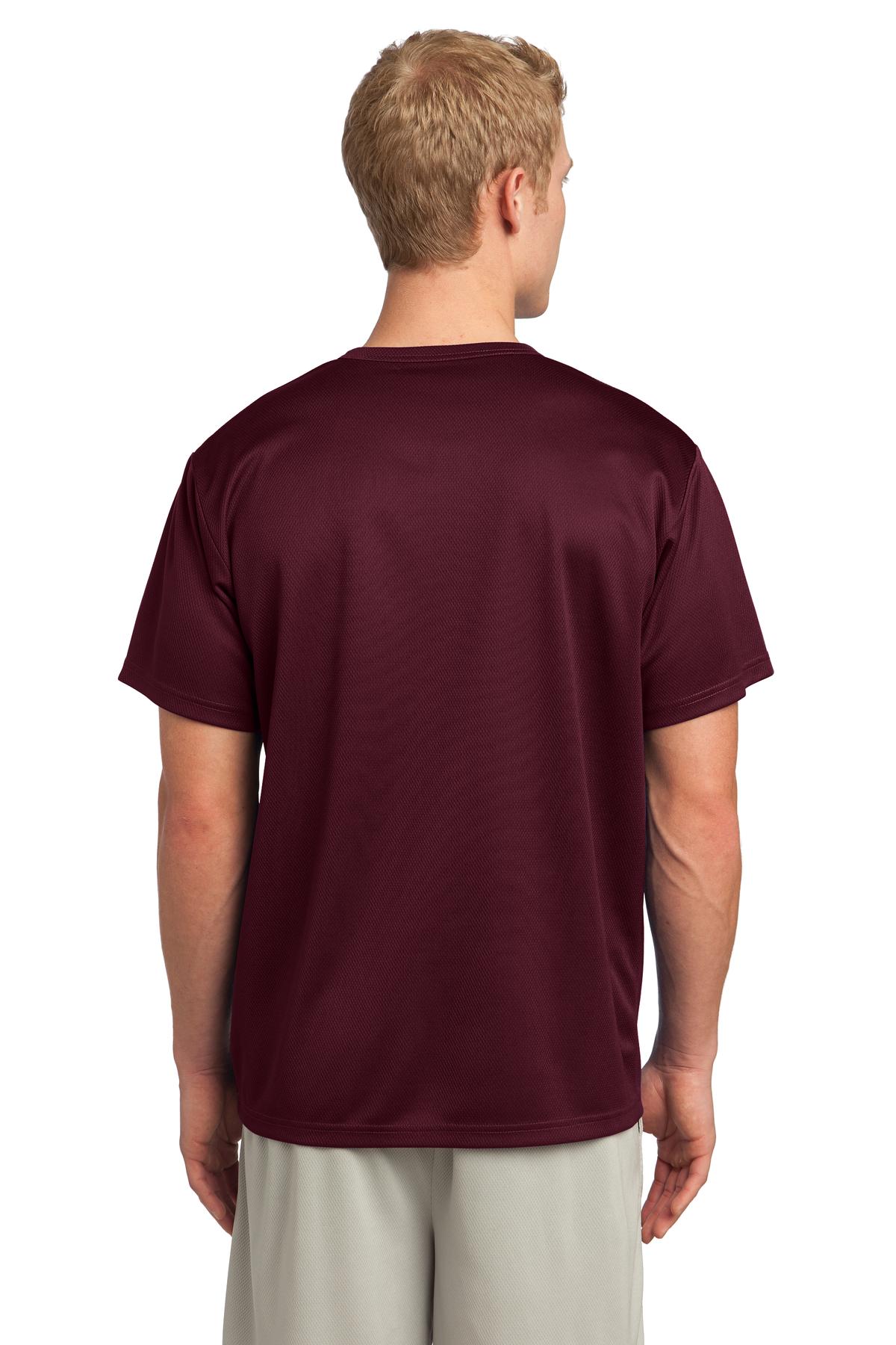 ST215 Sport-Tek  PosiCharge Tough Mesh Henley - Back Image