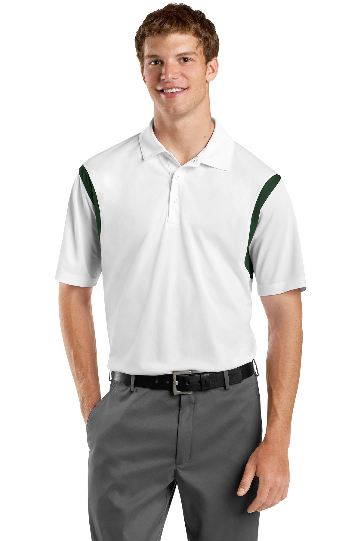 ST656 Sport-Tek  Back Blocked Micropique Sport-Wick Polo.