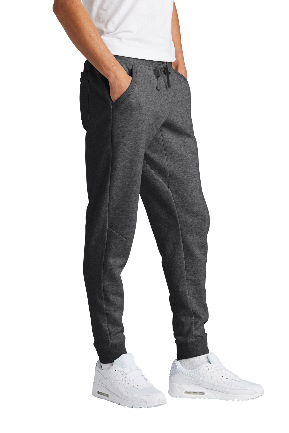 STF204 Sport-Tek  Drive Fleece Jogger - Siide Image